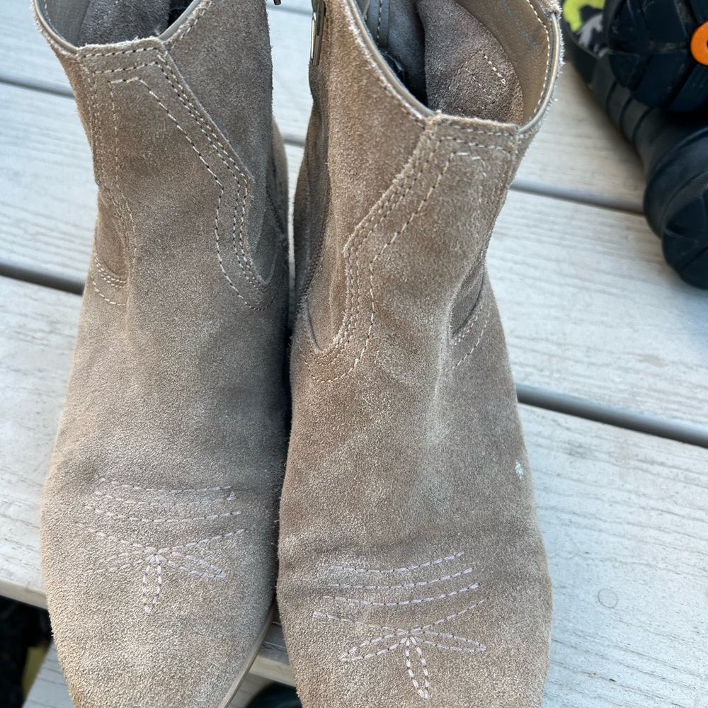 Dolce Vita Suede Ankle Boots - Brown